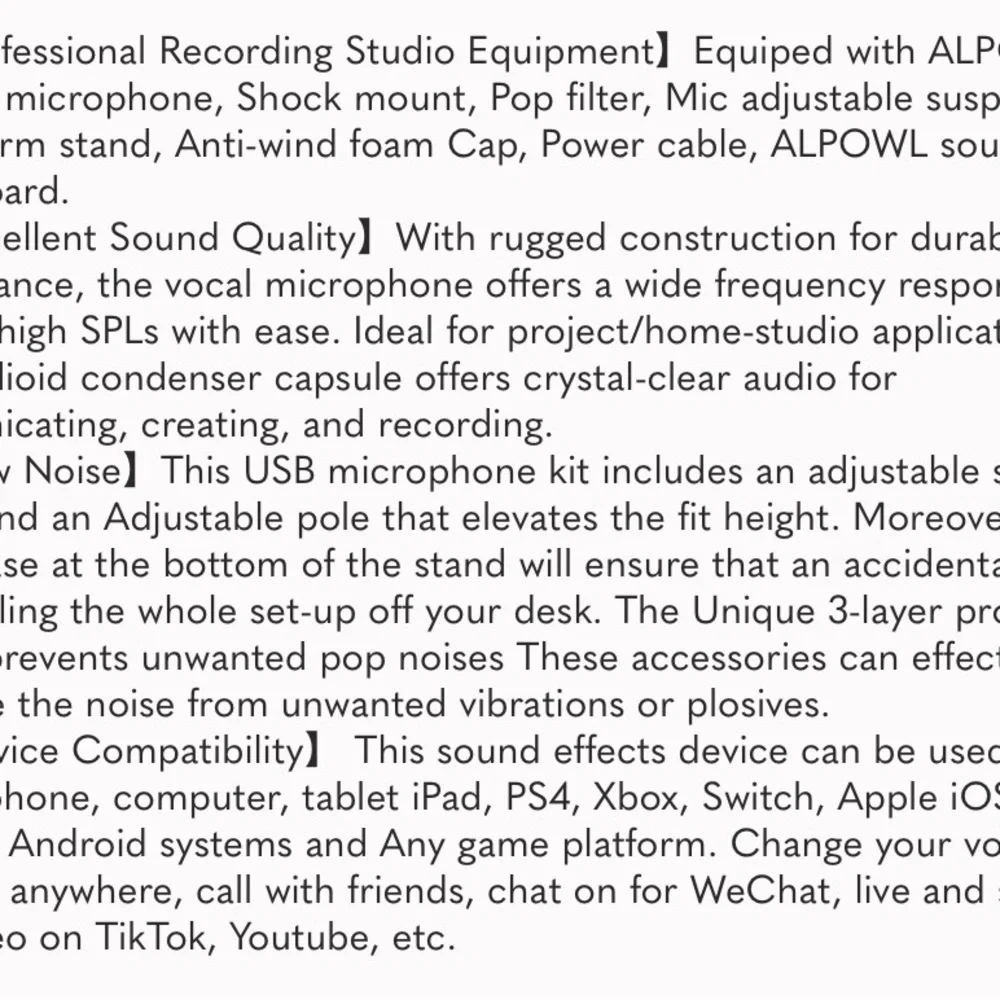Podcast Equipment Bundle, BM800 Condenser Microphone Bundle with Live Sound Card
